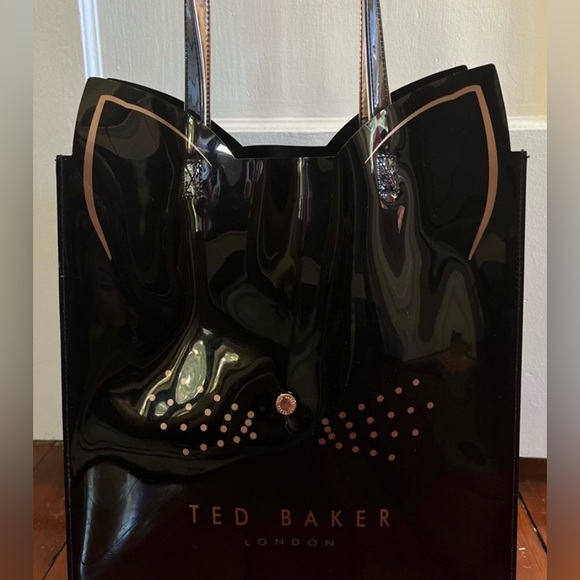 🌿TED BAKER~HP🌿🌟London 💫 Feline Cat Large Icon Tote Bag/Purse - Picture 3 of 12